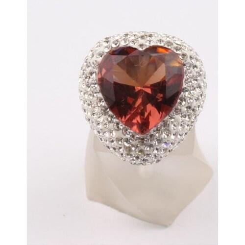 Heart Cut Sultanite Stone and Zirconia Womens Rhodium Plated Silver Ring,Woman Silver Sultanite Handmade Ring,color changing