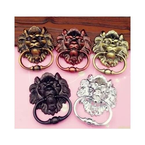 160mm bigger size vintage style unfold install wooden door knocker handles silver gold bronze sofa wood chair drop rings pulls