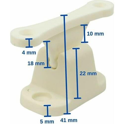 2pcs Door Retainer Catch Clips White Plastic Main Door Catch Retainer Holder CDR7 For Caravan Motor Home