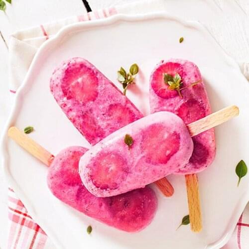 8 Even Silicone Popsicle Mold Portable Ice Cream Mold Reusable Jellies Mold DIY Yogurt Mold Khomemade Popsicle Kitchen Utensil