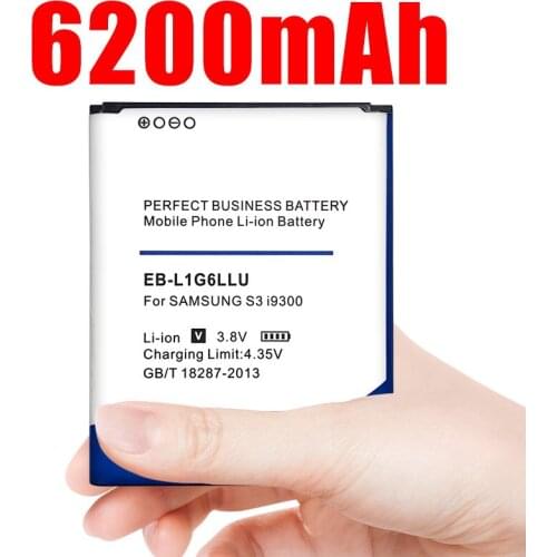 6050mAh EB-L1G6LLU Battery for Samsung S3 i9300 i747 i9308 i9305 i879 i9060 i9301 i9118 i9082 i535 i9308 L710 M440S T999