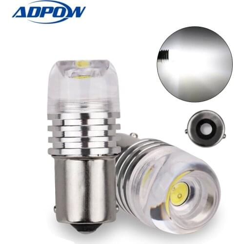 3W COB 1156PY 7507 PY21W BAU15S Car LED Concave Len Explosion Strobe Flashing Brake Turn Signal Parking Lamp