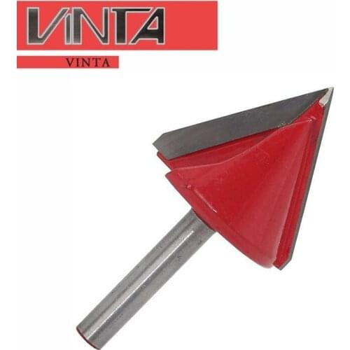 Woodworking trimming machine chamfering drill bit trimming head 60 90 120 150degrees chamfering trimmer V-head tungsten steel