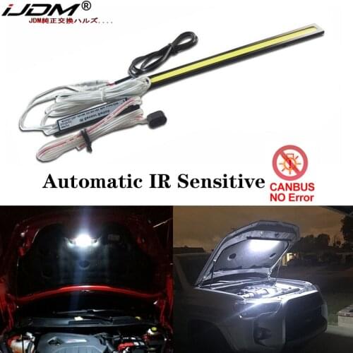 IJDM IR Switch Control COB LED Panel Lights for DIY retrofit lighting Work DIY under hood lights/trunk lights/foot arear lights