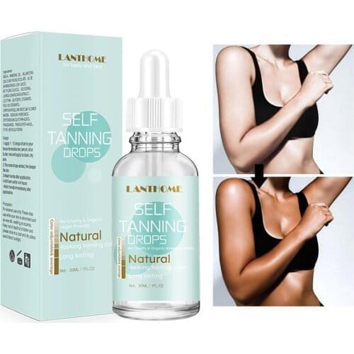 1PCS 30ml Self-Tanning Drops Body Tanning Lotion Skin Care Tanning Cream Tanner For Daily Body Shine Brown Sunburn Oil Skin Care