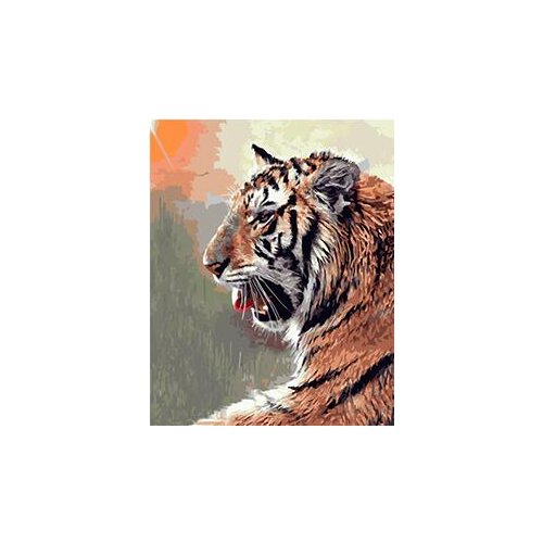 MaHuaf-W495 tiger painting by numbers animals Acrylic picture wall art canvas painting home decor