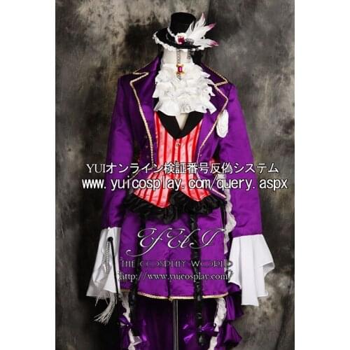 Black Butler Ciel Phantomhive Cosplay Costume Any Size with hat 11