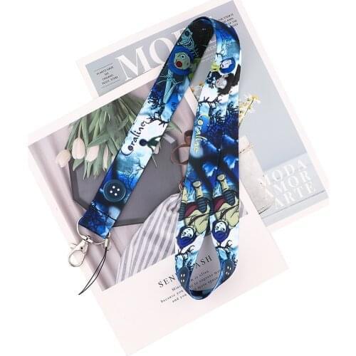 MD900 DMLSKY Cartoon Horror Ghost Mother Neck Strap Lanyard for keys ID Card Gym Mobile Phone Straps USB badge holder Hang Rope