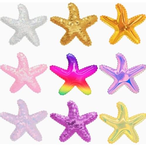 Cute Starfish Hair Clip Children Girls Colorful Sequins Barrettes Fashion Hair Accessories Gift for Kids