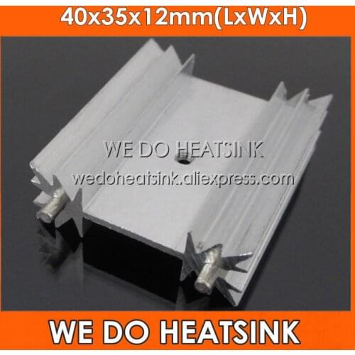 WE DO HEATSINK 4pcs 40x35x12mm Cheap Power Transistor MOSFET Aluminium Heatsink