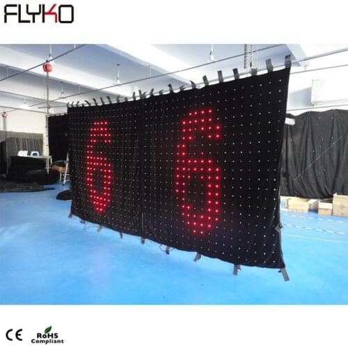 New led products p10 2.8m by 0.9m wedding stage lighting led video cloth