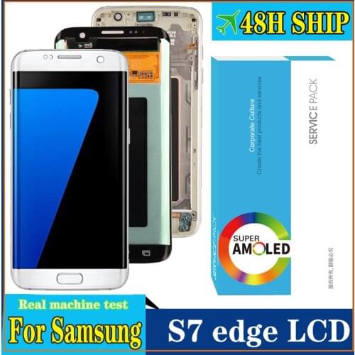 Original 5.5'' AMOLED for Samsung Galaxy S7 edge G935 G935F SM-G935F LCD Touch Screen Display Touch Screen Repair Parts