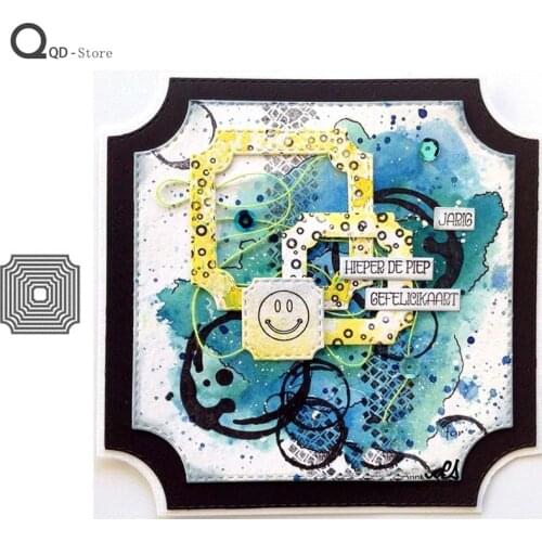 Dotted Box Metal Cutting Dies for Scrapbooking Mold Cut Stencil Handmade Tools DIY Card Make Mould Model Craft Decoration New