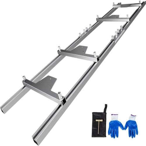 VEVOR 9FT Chainsaw Mill Rail Guide with 4 Wood Fixing Plate Rail Mill Guide Used in Combination with The Saw Mill