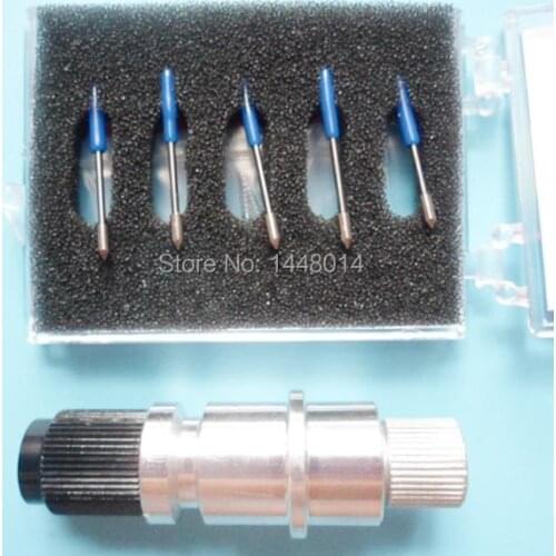 Graphtec cutting plotter cutter graph king ce6000 ce5000 blade knife (5pcs 60 degree blade + 1pc holder)