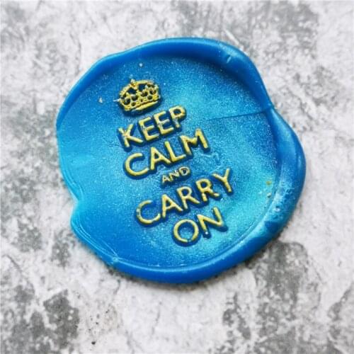 Keep calm and carry on sello wax seal stamp Retro Wood Stamp Sealing Wax Seal Stamp Wedding Decorative sealing Stamp wax seals