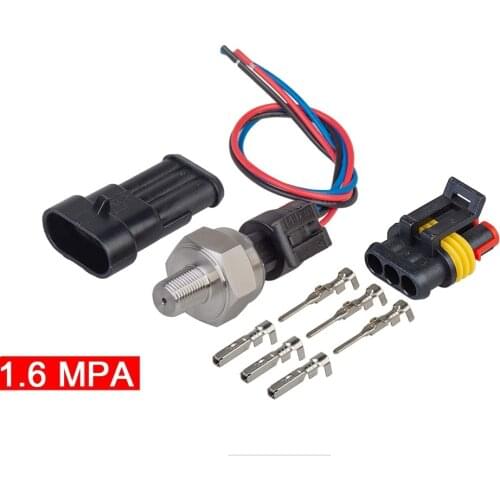 Universal 16BAR Pressure Sensor Air Compressor Pressure Transmitter Pressure Transducer NPT1/8 DC 5V For Oil Fuel Gas Wa