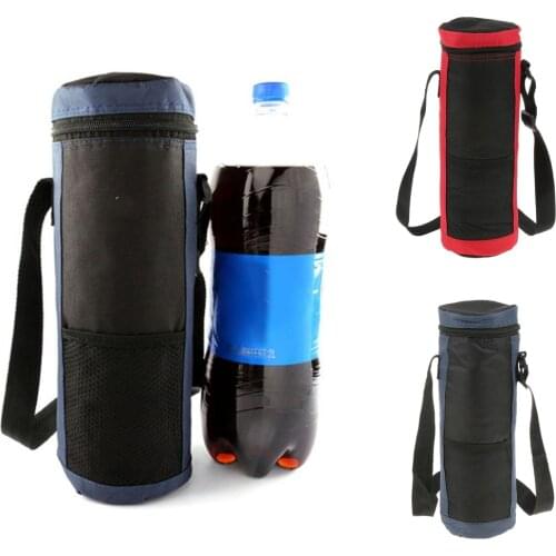 2L Waterproof Water Bottle Cooler Carry Bag Insulated Oxford for Outdoor Camping Hiking Picnic Water Drink Bottle Lunch Pouch