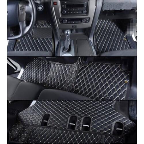 High quality! Custom special car floor mats for Infiniti QX80 2021 7 8 seats durable waterproof rugs carpets for QX80 2020-2013