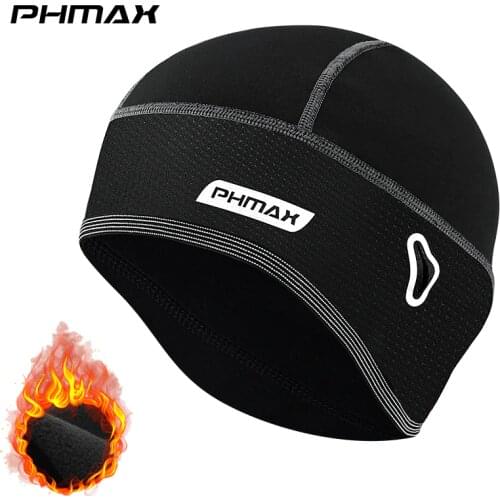 PHMAX Winter Cycling Cap Windproof Keep Warm Ski Cap Running Skiing Riding Thermal Fleece Hat Bike Bicycle Cap Cycling Headwear