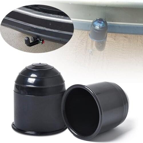 1 Pcs 50mm Car Towbar Towball Black Cap Tow Ball Towing Protective Cover For RV Truck Camper 2.4x2.4x2.6 Inch Car Accessories