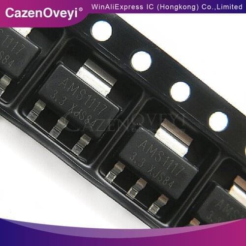 10pcs/lot AMS1117-3.3V AMS1117-3.3 AMS1117 LM1117 1117 SOT-223 new original In Stock