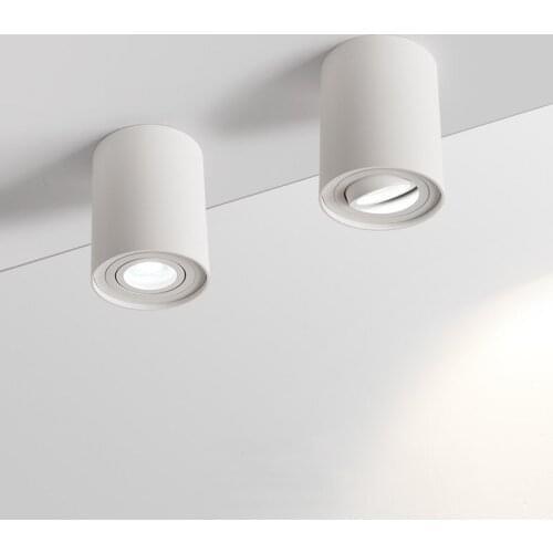 11pcs 9W Surface Mounted LED Ceiling light + 6pcs Dimmable GU10 9W White/Black Housing Downlight