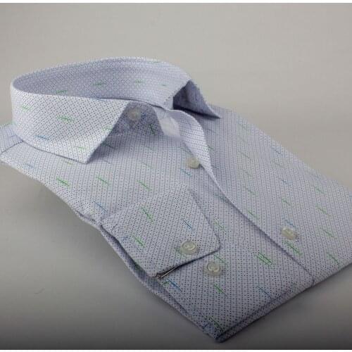 2020 New Arrival Solid Causal Formal Business Long Sleeve Button Down Shirt Dress Clothing Cotton Lycra Clothing