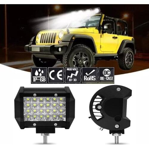 4 Inch LED Car Headlight Combo Work Lights Bar Spotlight Signal Lamp For Motorcycle Truck Boat SUV Lada Offroad 4x4 UAZ 12V 24V