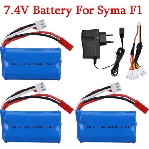 7.4V Battery For Syma F1 FX059 Huajun W608-7 HJ370 rc drone Attop YD712 YD921 FT007 Remote Control boat 7.4v 650mah battery