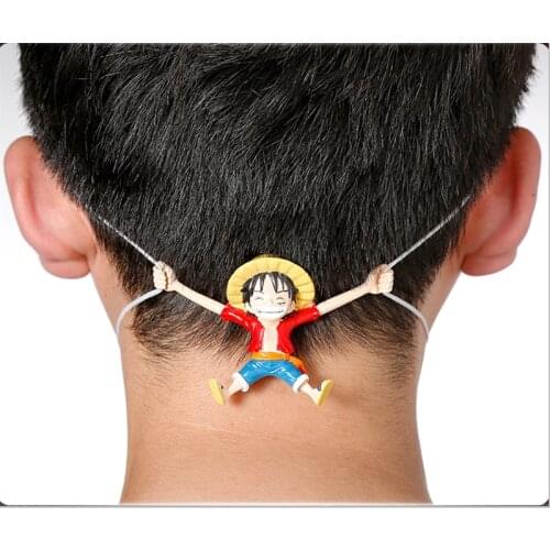 Anime Toy Figure Luffy Anniversary PVC Action Figure Toys Collection Model Doll Gift Mask Ear Protection Artifact Toy for Youth