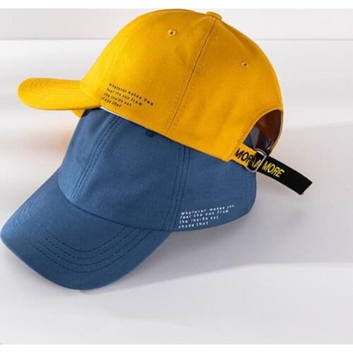 Summer Fashion Streetwear Baseball Cap Women Letter Hip Hop Snapback Hats Men Spring Solid Color Outdoor Sun Caps PJ371