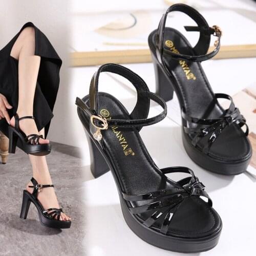 11CM Coarse High Stripper Heels Platform Sandals Models Party Full Dress Sexy Stage Show Nightclub Pole Dance Shoes Fetish