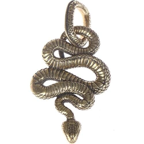 1PC Exquisite Brass Snake Key Ring Boa Key Chain Outdoor Small Accessories Car Hanging DIY Jewelry Key Accesssory