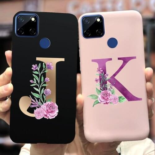 For Redmi C11 C12 C15 C17 Case Soft Slim Cute Letters Cover For Oppo Realme C11 C12 C15 C17 Phone Cases Bumper Cover Coque Shell