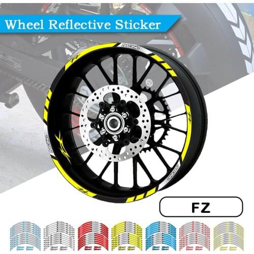 FOR YAMAHA FAZER 1000 FZS600 150 FZ1 FZ6 FZ8 FZ1N Motorcycle Decorative Stripe Sticker Front Rear Wheel Reflective Accessories