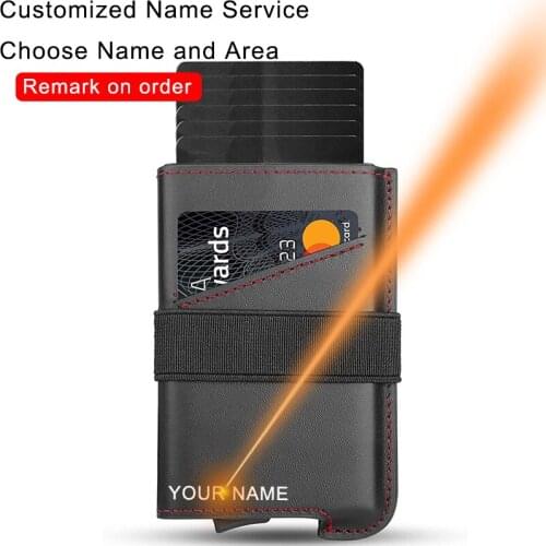 DIENQI Rfid Genuine Leather Men Wallets Card Holder Slim Thin Vertical Minimalist Wallet Money Bag Male Purses Short Black Walet