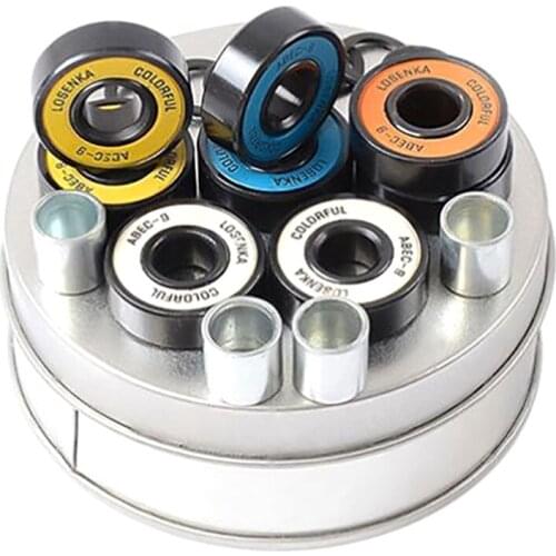 LOSENKA 8Pcs ABEC-11 High Speed Wear Resistant Skateboard Inline Roller Mixed Color Bearings Longboard Accessories