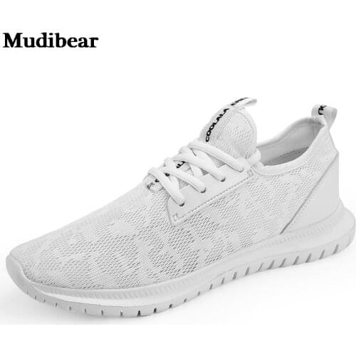 Mudibear Fast delivery Women casual shoes fashion breathable Walking mesh lace up flat shoes sneakers women 2020 tenis feminino