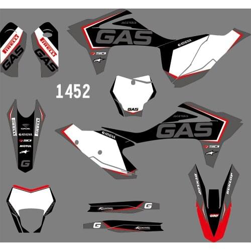 3 Styles Motorcycle Sticker Graphic Decal Kit DECO For Gas Gas Enduro 2021 2022 EC ECF MX MC MCF 250 300