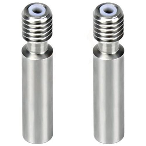 T3LB 2Pcs All-Metal V6 Kraken Heat Break Throat Chimera/Cyclops Titanium Alloy for 3D Printer Nozzle Throat 1.75mm