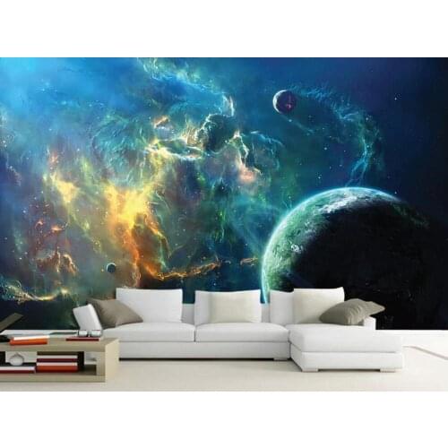 Custom mural wallpaper 3D fantasy universe starry galaxy background wall