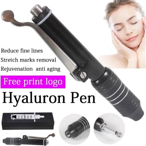 0.3ml Hyaluronic Pen Massage Atomizer Pen High Pressure Mesotherapy Gun needle free hualuron pen for Anti Wrinkle Lip filling