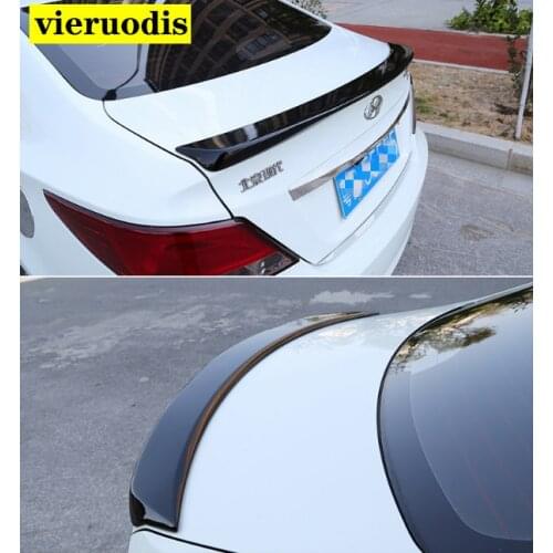 For Hyundai Verna Accent 2010 to 2016 High quality ABS material Sedan Spoiler Primer or any color Rear wing spoiler for Verna