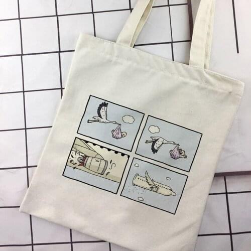 Harajuku Handbag Spoof Personality Shopping Bag My Depression My Brain My Temper Solid Color Funny Printing Shoulder Canvas Bags