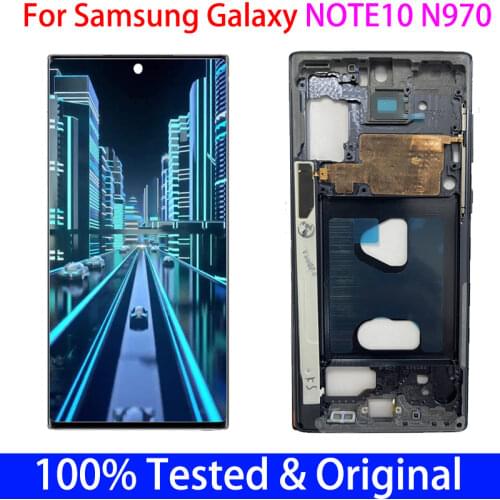 ORIGINAL AMOLED LCD replacement For Samsung Galaxy Note 10 Lcd N970F note10 Lcd N970 LCD Note 10 Display Touch Screen with dot