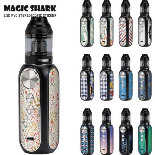 Magic Shark Fashion Color Stylish Leaf Flower Cartoon Vape Sticker Pod Skin Film Case Cover Wrap for OBS Cube
