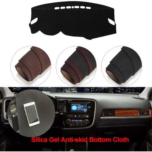 Console Dashboard Suede Mat Protector Sunshield Cover Fit For Mitsubishi Outlander 2014-2018