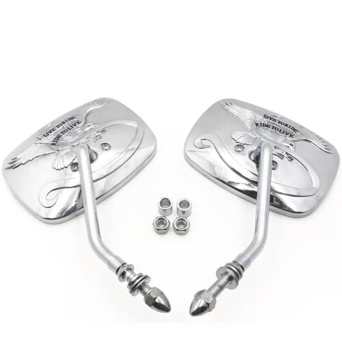 Aftermarket free shipping motorcycle parts Rear View Mirrors For Harley street sports chopper cruiser Eagle Spirit Live to Ride