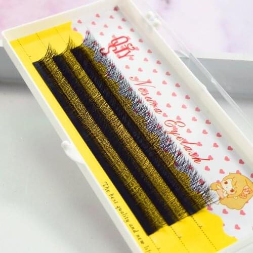 0.05 Clover Eyelash 3D Mink Individual Eyelash Extension False 3D Russian Volume Cluster Lashes Natural Faux Makeup Eyelashes